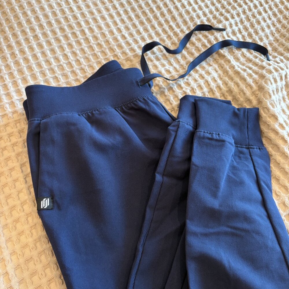 JAANUU Women's Silex Knit-Waist Scrub Joggers - NAVY - XS TALL